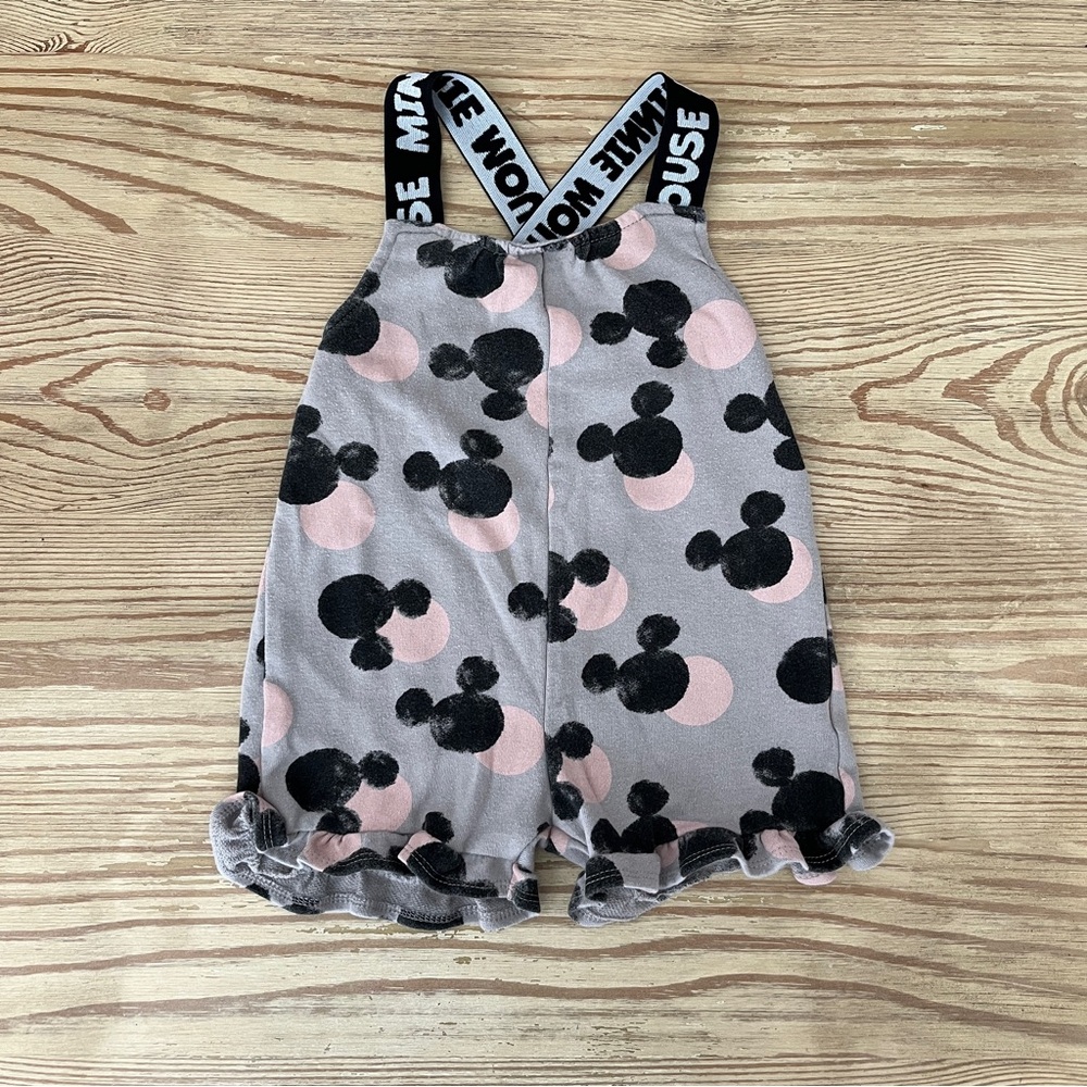 Disney Junior Gray and Pink Mickey Mouse Romper